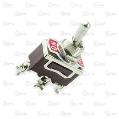 Тумблер 2 положення 3 контакта на болтах (срібні конт)