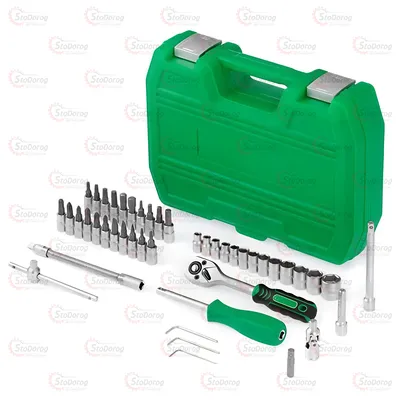 Набір інструментів 46шт 1/4 зелений Intertool ET-6046SP 2