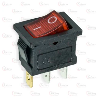 Кнопка універсальна 2положення 3 контакти (20х15мм)