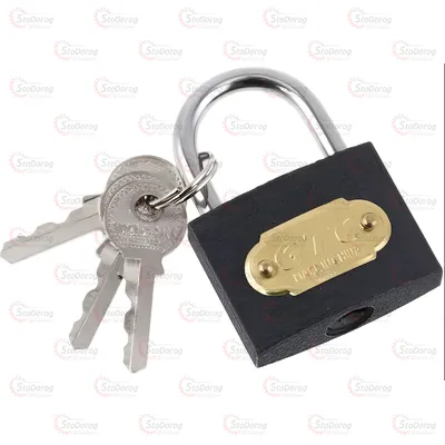 Замок Навісний Дужка 32мм, ключ 3шт, Сірий ZNS32