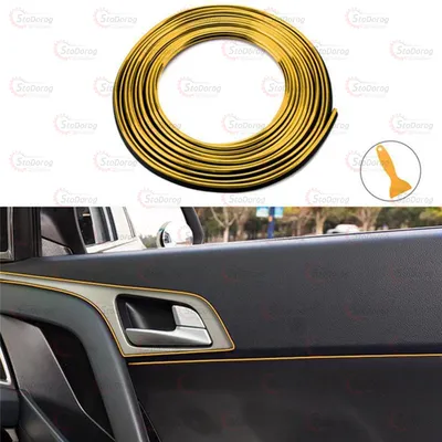 Молдинг Для Торпеди Вставний 5м GOLD + Лопатка 2