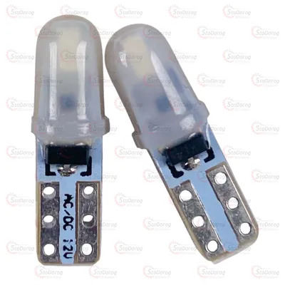 Світлодіод LED W1,2W T5 12V Насіння Синій 3-діода