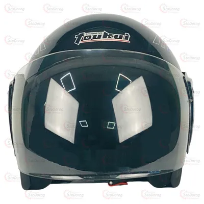 Мото Шолом 101 Без Бороди TouKui Чорний з Синім 2