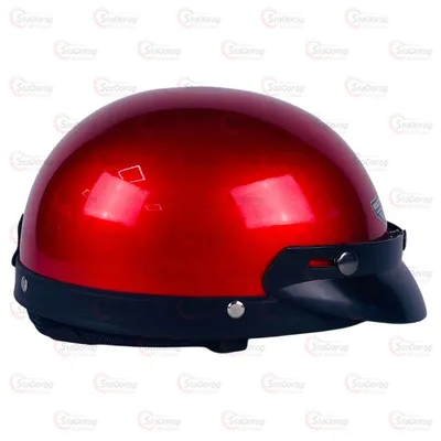 Мото Шолом Каска Червоний з утіплювачем