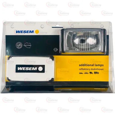 Додаткові Фари WESEM Дальні білі 138x78мм з Кришкою