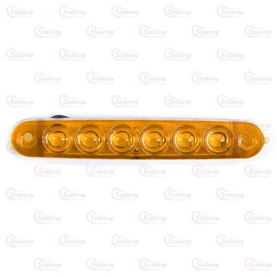 Габарит - Жовтий 100х15мм 12/24V Led 6 Діодів Лінза MPT-23 K-050