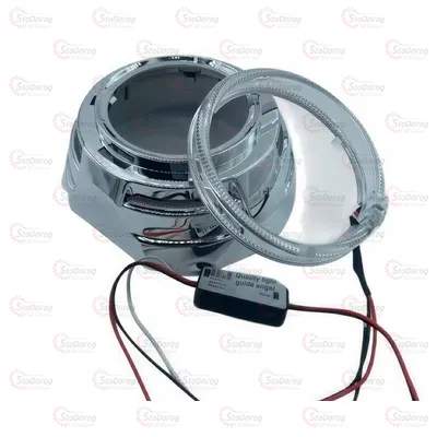Маска під лінзу 3 Sigma G132 хром 2шт LED Cree