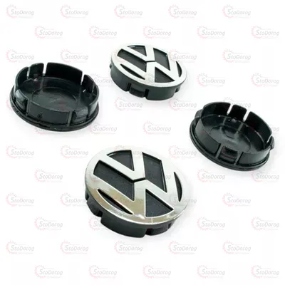 Ковпачки дисків 4шт об'ємні 55/60 VW