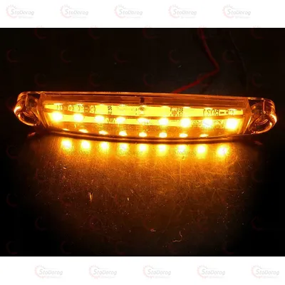 Габарит - Жовтий 12/24V 100х15мм 9-Led 258276 (GB005) 2