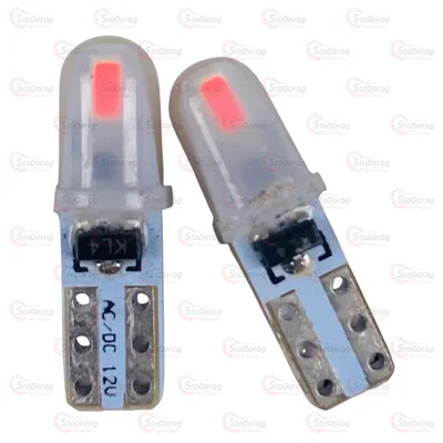 Світлодіод LED W1,2W T5 12V Насіння Червоний 3-діода