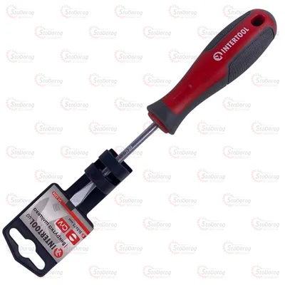 Отвертка шлицевая SL5x75 Intertool VT-3304 2