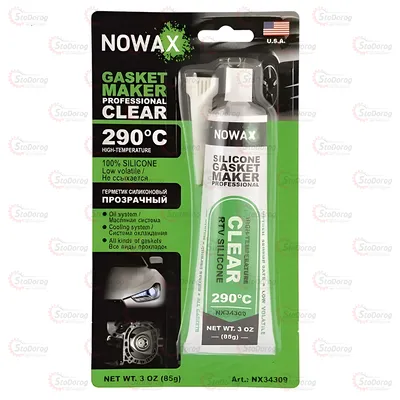 Герметик прозорий 85g Nowax NX34309 +290°С