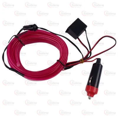 Стрічка LED NEON в салон 12V рожева 5м неон 2