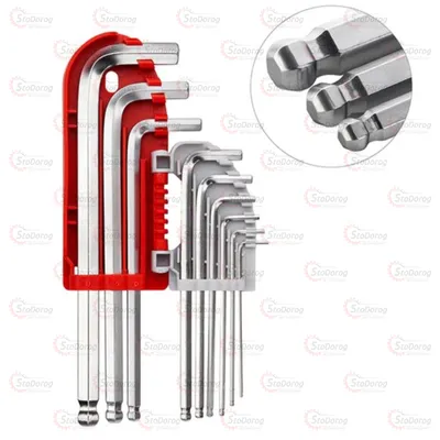 Набір шестигранн 1,5-10mm Storm Intertool HT-1813