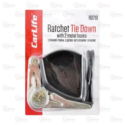 Стяжка вантажу CARLIFE 1т 5м 25мм 1шт RD719 2