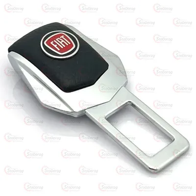 Заглушка ременя безпеки Хром/шкіра Fiat