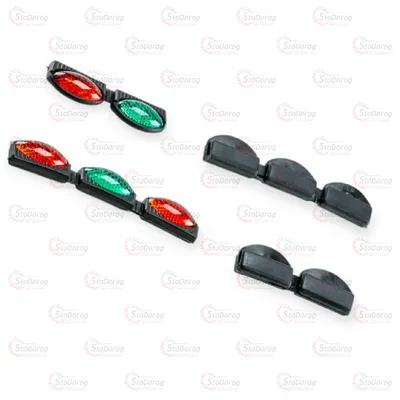 Катафот На Двері Овал Червоний/Зелений