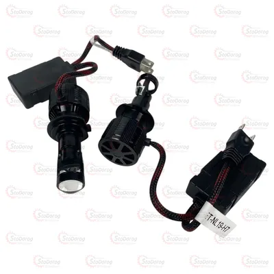 Лампа LED H7 12-24V 60W 10000Lm 6000K Eurotun NL19 Радіатор+Вентилятор+Лінза 2