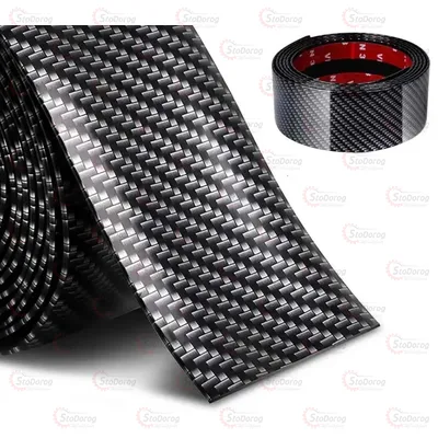 Молдинг На Двері Карбон 1м х 5см Скотч 1 мм