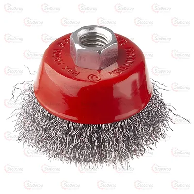 Щітка чашкова торцева 65мм з рифл. дроту (M14) Intertool BT-1065 2