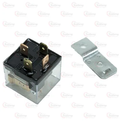 Реле стартера 12В 80А 4-КОНТ (прозорий корпус) 2