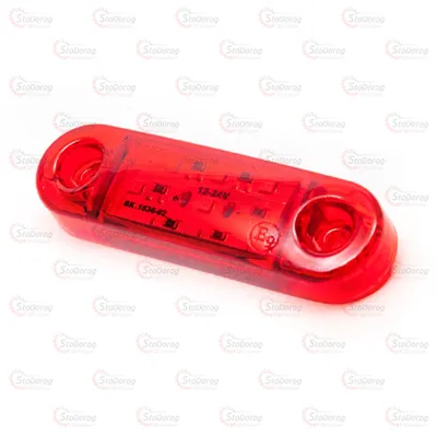 Габарит - Червоний 12/24V 90х25мм 9-Led 258277 (GB009)