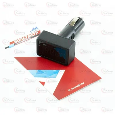 Вольтметр 6/12/24В ЗОРЯ 0,36 в прикурювач (з запобіжникои)